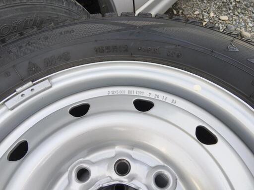 165R13 LT仕様 DUNLOP スタットレス&鉄ホイール プロボックス