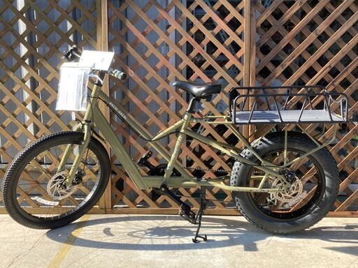 【愛品倶楽部柏店】88 CYCLE マットカーキ 20インチ ミニベロ 別売アルミコンテナ付