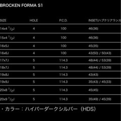 ブロッケン 19インチ ホイール 4本セット