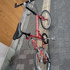 美品☆KHS[ケーエイチエス]F20-T 20吋折り畳み自転車 クロモリ/7speed 