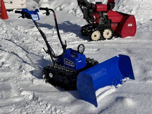 石狩市☆除雪機！美品 現行型★ ササキ 電動 ラッセル☆イージーターン☆ER-801DX オスーノ 角度可変 LED バッテリー式 中古