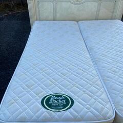 LANPAS ダブルベッド 日本ベッド Beads Pocketマットレス付き
