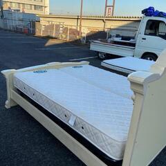 LANPAS ダブルベッド 日本ベッド Beads Pocketマットレス付き