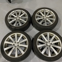 タイヤ&アルミセット 225/45R18 18×7.5J +55 4本セット スバル