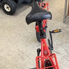 折りたたみ自転車 EMERGENCY BIKE エマージェンシーバイク 16インチ ノーパンクタイヤ レッド【ユーズドユーズ名古屋天白店】J2352