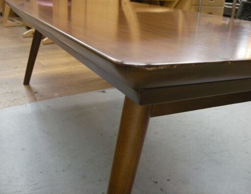 R527 株式会社ナカムラ 正方形木調こたつ折畳テーブル、幅120cm 良品