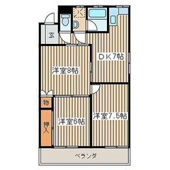 2023年1月内装フルリノベーション済み！最上階角部屋で日当たり抜群！JR小田原駅最寄り！バス4分＋徒歩0分！駅徒歩20分！南向き日当たり抜群の64㎡角部屋３DK！礼金、仲介手数料無料！67,000円！敷地内駐車場あり！ - 不動産