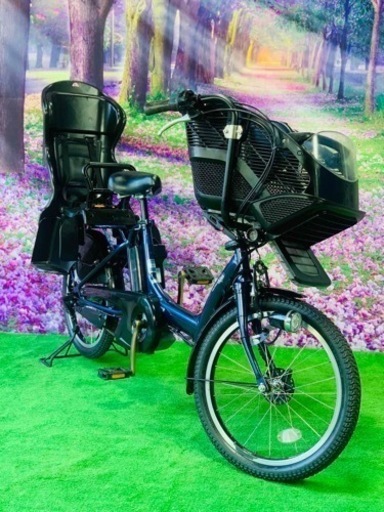 ☆❻ 4525子供乗せ電動自転車ヤマハ3人乗り新品20インチ良好バッテリー