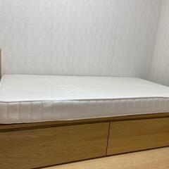 無印良品 ベッドフレーム シングルマットレス ベッド下収納付き