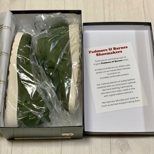 未使用新品 26〜26.5㎝相当 PADMORE&BARNES パドモアアンドバーンズ