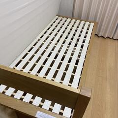 無印良品 ベッドフレーム シングルマットレス ベッド下収納付き