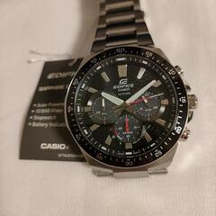 今日までお値引き 新品 CASIO EDIFICE ソーラー腕時計 クロノ  