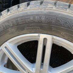 ★DUNLOP　ダンロップ　スタッドレスタイヤ　WINTERMAXX　WM01　2017年製　175/65/15  +42  PCD100/4H  中古　山あり★