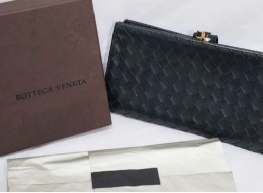 Bottega Veneta ボッテガ ヴェネタ 長財布 ブラック イントレチャート