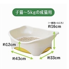 デオトイレ 猫用トイレ本体 子猫~5Kgの成猫用本体のみ