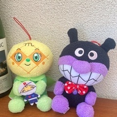 メロンパンナちゃん バイキンマン ぬいぐるみ