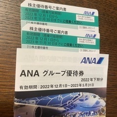 ANA 株主優待番号搭乗券