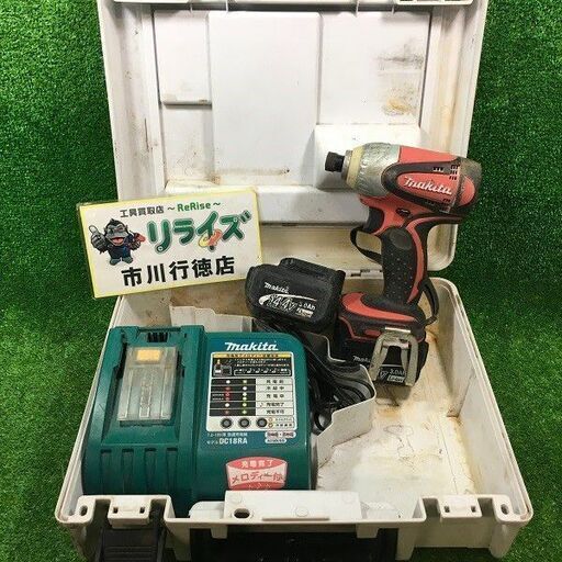 マキタ TD131D 充電式インパクトドライバ 14.4V バッテリー2個付き【市川行徳店】【店頭取引限定】【中古】管理番号：ITUKQ9FKD88O