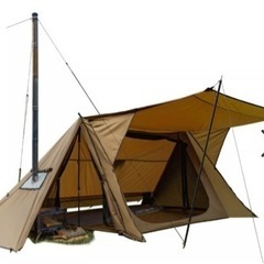 【キャンプ】【テント】POMOLY （ポモリー）  STOVEHUT70 ポール2セット付き・ストーブジャック未使用 