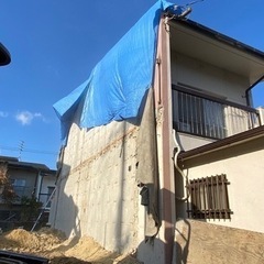 二戸一連棟解体後外壁復旧工事・京都府京田辺市