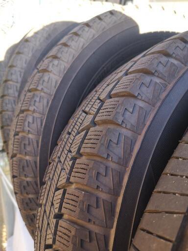 【受け渡し予定者決定済み】YOKOHAMA スタットレスタイヤ 4本セット 155/65R13 アルミホイル付