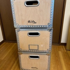 【無料】DULTON WOODEN BOX (L) 3個 収納ボックス
