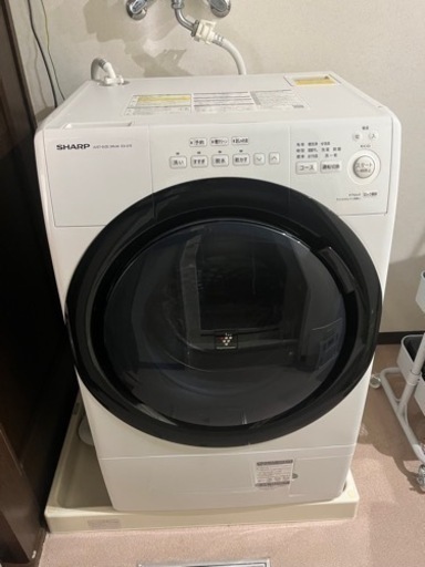 美品　乾燥機付きドラム式洗濯機　2021年製 SHARP ES-S7E