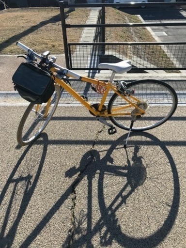 【美品⠀】黄色い自転車 フロントバック付き