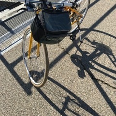 【美品⠀】黄色い自転車 フロントバック付き