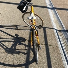 【美品⠀】黄色い自転車 フロントバック付き
