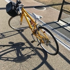 【美品⠀】黄色い自転車 フロントバック付き