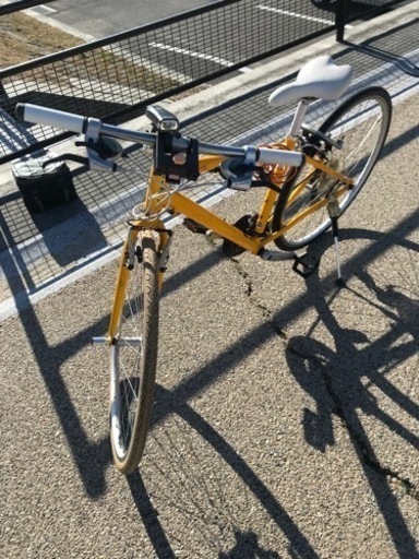 【美品⠀】黄色い自転車 フロントバック付き