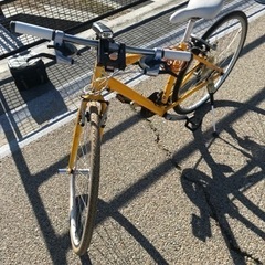 【美品⠀】黄色い自転車 フロントバック付き