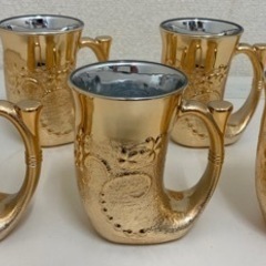 【中古品】ROYAL Glass Ware ホルン型カップ ビア...