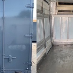 No.720 保冷バン 2ｔ 車 アルミ 箱 バイク 倉庫 トラック コンテナ 米 保管庫 物置 DIY