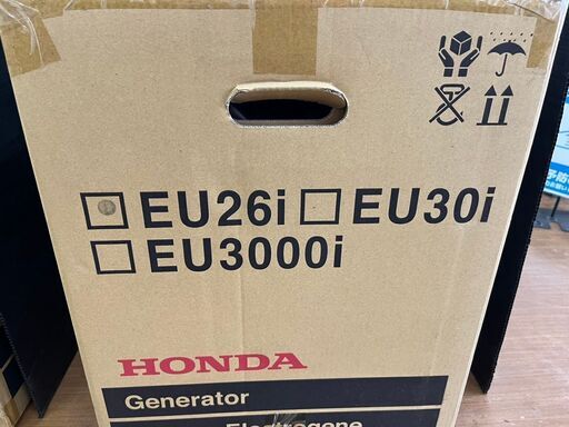 ▽ 【未使用】 HONDA ホンダ EU26i 正弦波 インバーター 発電機 定格出力2.6kVA 乾燥質量35.2kg ガソリン エンジン