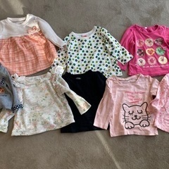 子供服 女の子 80cm 長袖8着 ズボン2着