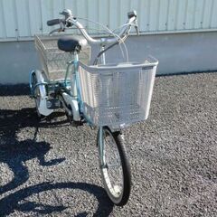 2009モデル 電動三輪自転車 ヤマハ PAS ワゴン リチウム PT16 ブルー 