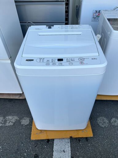 美品洗濯機 ヤマダ YWM-T60H1 2022年 6kg せんたくき【3ヶ月保証★送料に設置込】自社配送時代引き可※現金、クレジット、スマホ決済対応※