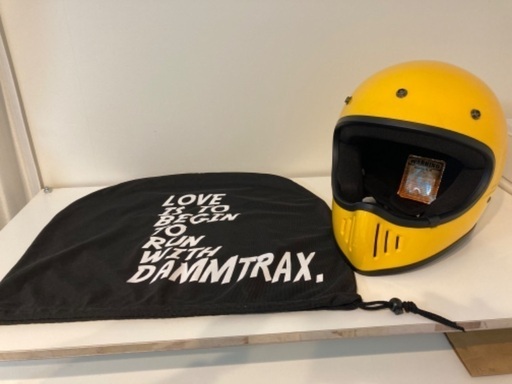 DAMMTRAX(ダムトラックス) ザ ブラスター改 イエロー Mサイズ THE BLASTER-改 バイク用 フルフェイス バイクヘルメット