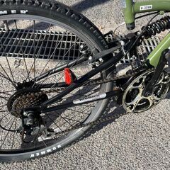 HUMMER ハマー 自転車 クロスバイク W-CROWN 26インチ 変速あり グリーン【ユーズドユーズ名古屋天白店】J2353 HUMMER ハマー 自転車 クロスバイク W-CROWN 26インチ 変速あり