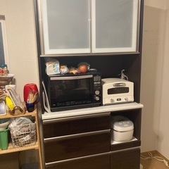 食器棚 キッチンボード　ニトリ　アルミナ2　3年使用