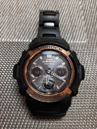 【取引成立】中古G-SHOCK AWG-100BR マルチバンド5タフソーラー腕時計