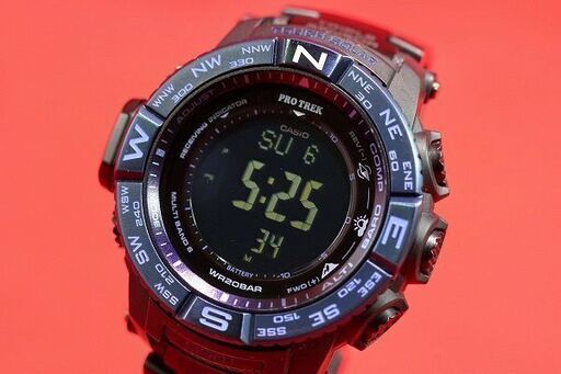 【苫小牧バナナ】動作品 CASIO PRW-3500SYT プロトレック Multi field line チタンサファイア BLUE MOMENT カシオ 現品限り♪ 苫小牧バナナ】動作品 CASIO PRW-3500SYT プロトレック Multi field