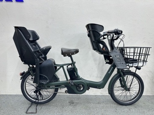 人気な車種　3人乗り対応電動自転車　パナソニックギュットアニーズ　子供乗せシート付き　お買い得品