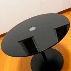 【取引決定】ガラステーブル ローテーブル ブラック