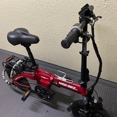 モビバイク モペット ワインレッド48V ひねちゃ