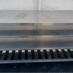 業務用 作業台 調理台 1600×450×800(mm) 厨房機材 飲食店 キッチン 厨房機器 店舗用品 洗い場 直接引き取り可能 大阪発 多段 収納 置き台