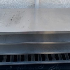 業務用 作業台 調理台 1600×450×800(mm) 厨房機材 飲食店 キッチン 厨房機器 店舗用品 洗い場 直接引き取り可能 大阪発 多段 収納 置き台