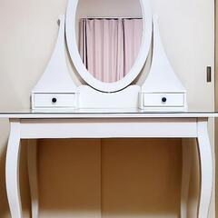 HEMNES ヘムネス ドレッシングテーブル ミラー付き, ホワイト, 100x50 cm - IKEA